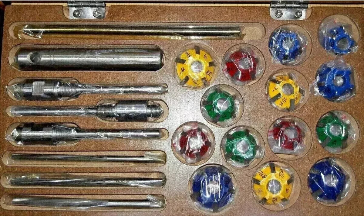Carbide Tipped Valve Seat Cutter set 15x 30 45 70 (20 degrees) Vintage & Cars