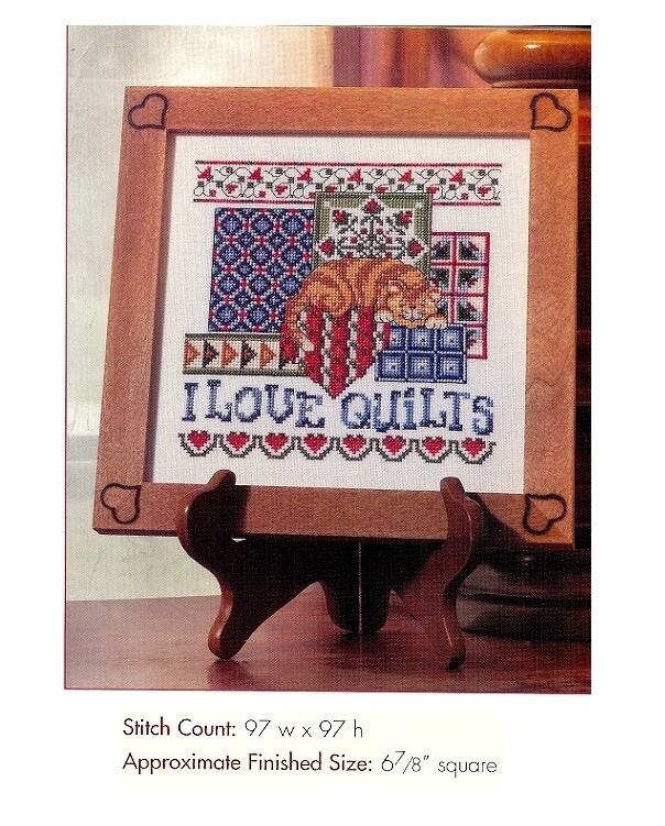 CATS LOVE QUILTS -  CROSS STITCH PATTERN ONLY HM - EYYA