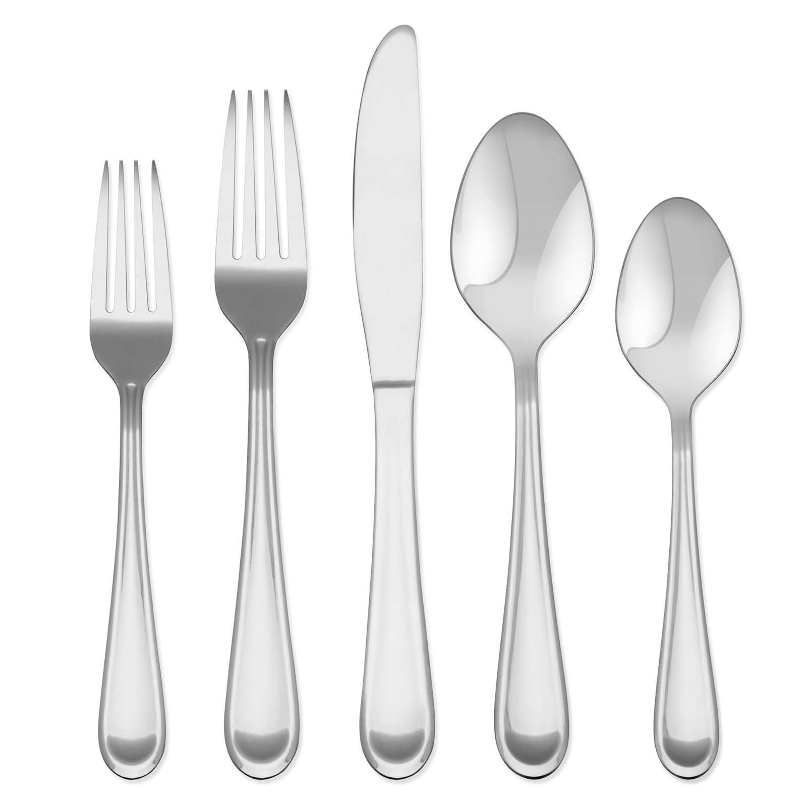 Clark – 20 Piece Flatware Set, Service for 4, One Size, Silver