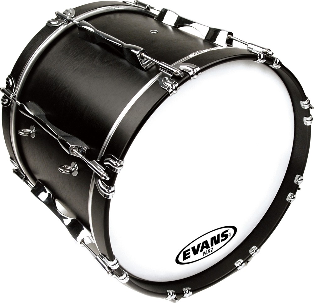 Evans MX2 White Marching Bass Head 20 in.