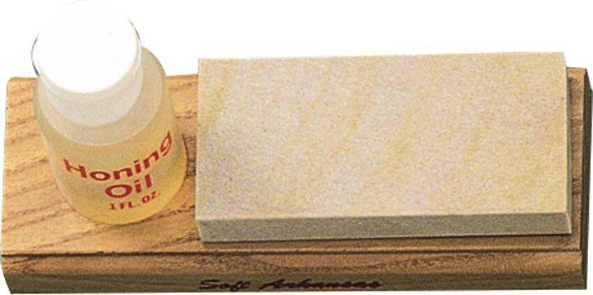 Sharpeners Sportsman Arkansas Knife Sharpening Stone w/ Honing Oil AC6