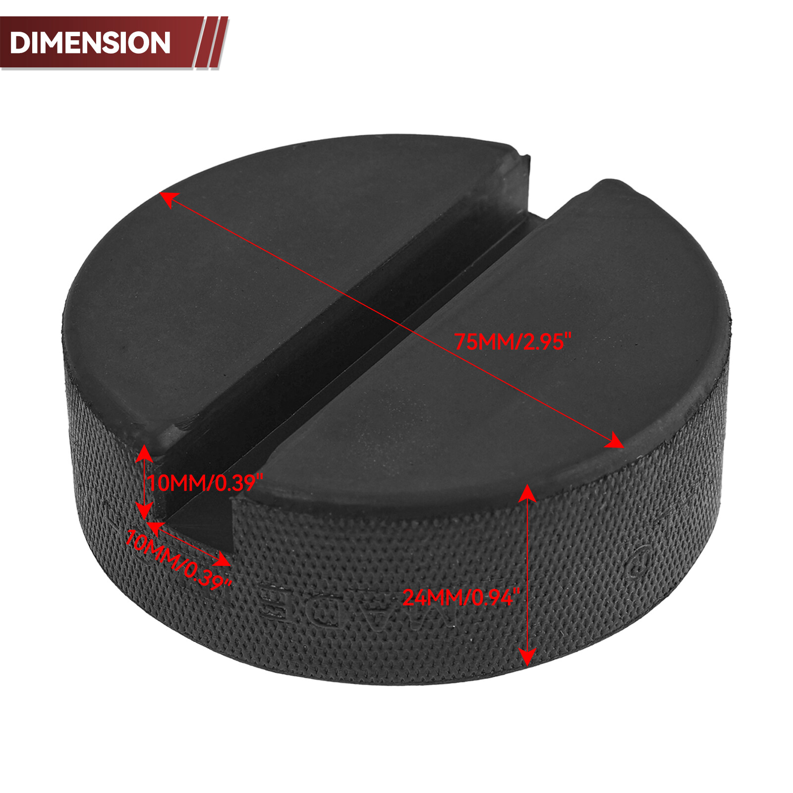 4x Trolley Jack Pad Pinch Weld Floor Jacking Lifting Adapter Classic Puck Rubber