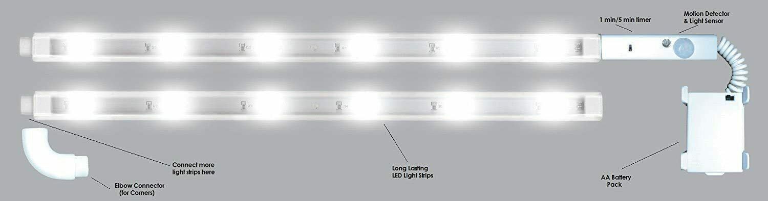 Novel Brands UL-MC12/6 Underlight - Wireless Motion Activated Accent Lighting,