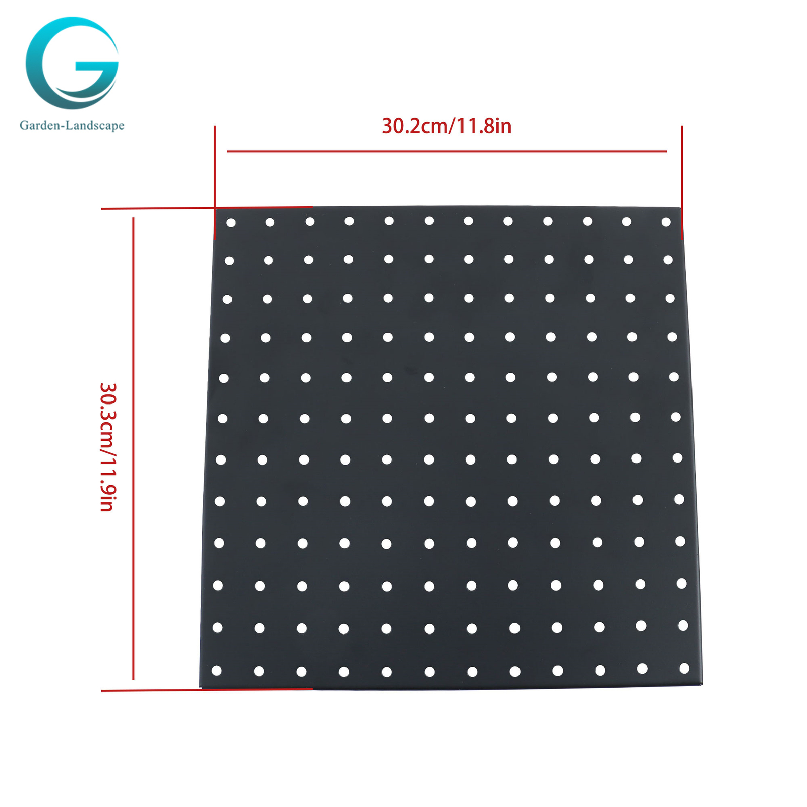 4 Pack Portable Black Metal Pegboards Wall Organizer Panel Storage Hanger Tool