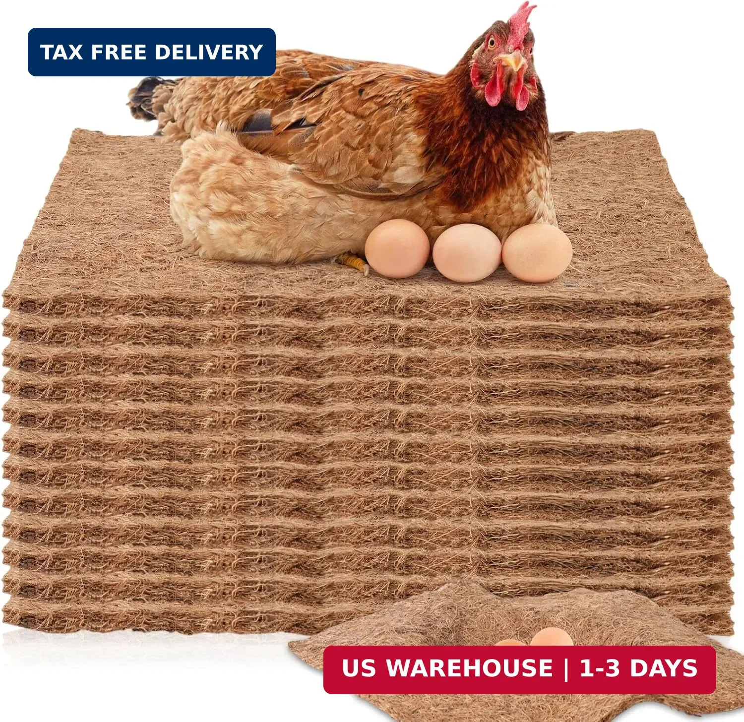 12Pcs Chicken Nest Box Pads Laying Hen Nesting Box Nesting Pads for Chicken Coop