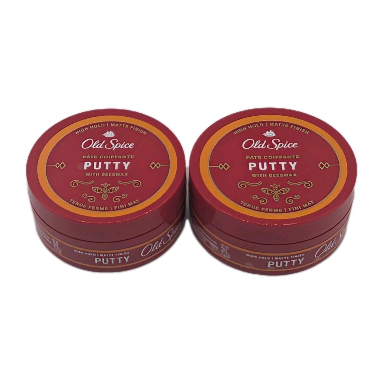 Old Spice Putty with Beeswax High Hold & Matte Finish 2.22 Oz. New Lot Of 2