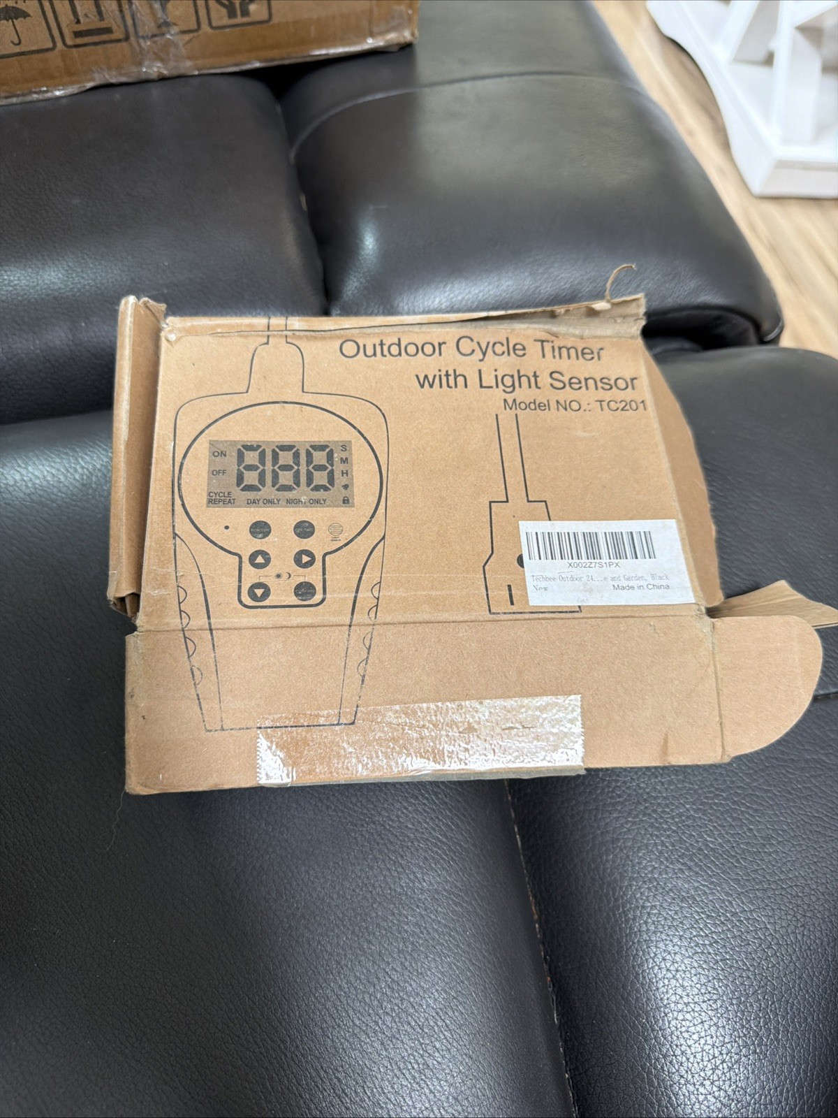 Techbee TC201 Outdoor Cycle Timer Short/Long Light Sensor Repeat Plug Outlet