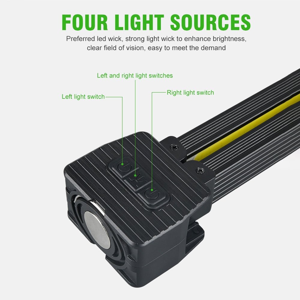 Gym Lamp for Posing,7th Gear Dimming,Portable Magnet LED Flashlight with Hook JQ