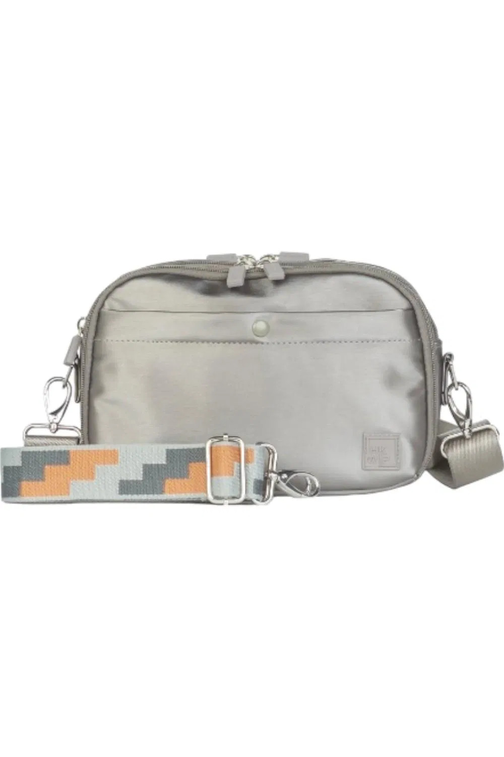 IHKWIP Day to Day Convertible Crossbody with Two Straps Metallic Gray