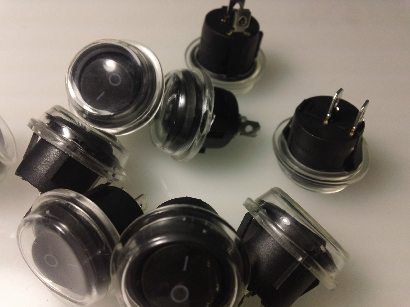 2 qty Weatherproof - Switch - SPST Toggle 2 wire hookup simple 12v DC JET Ski FS