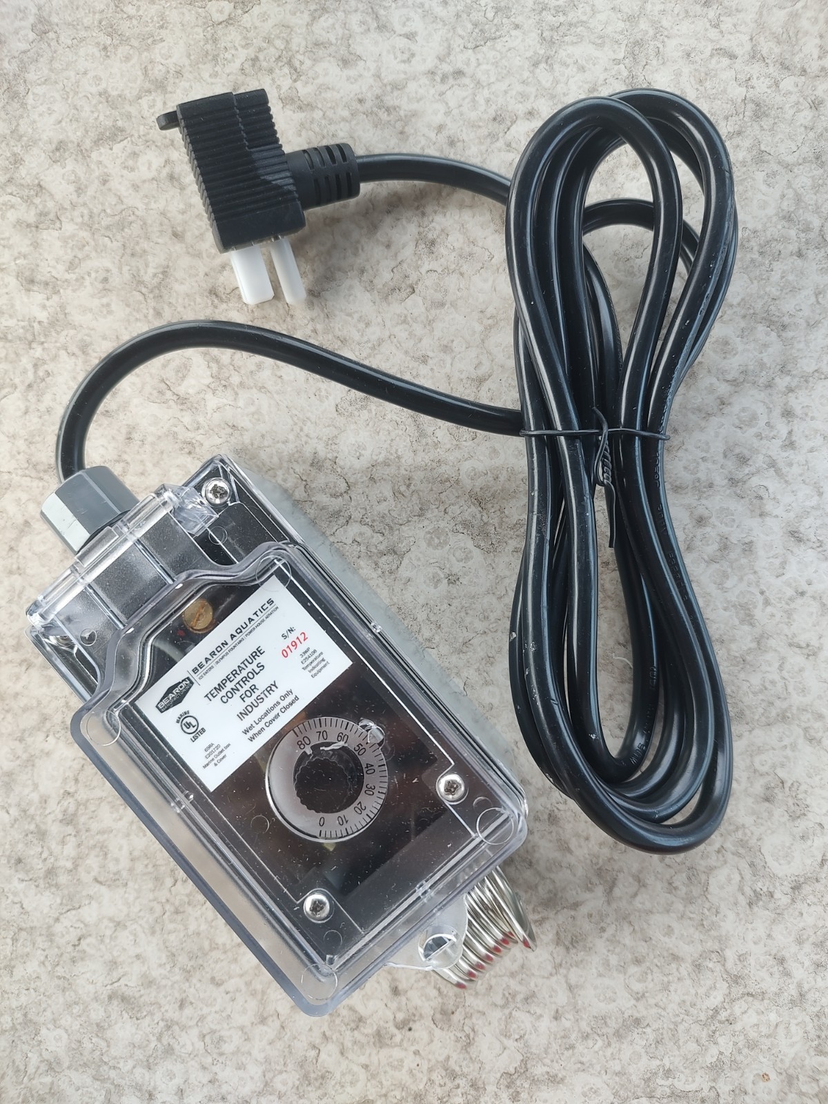 KT16110 Ice Eater 115V Inline Thermostat – Adjustable from 0°F to 80°F