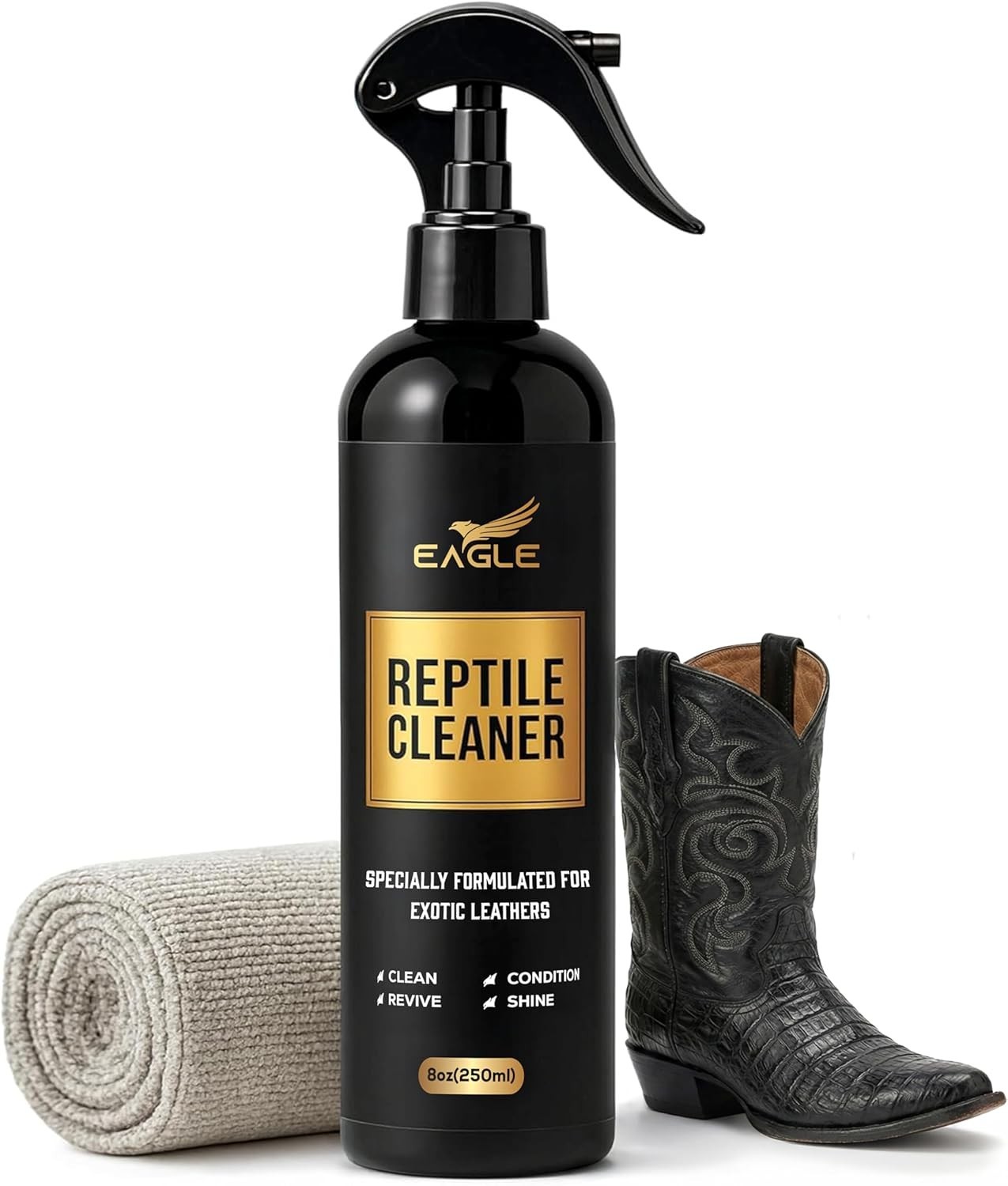 Exotic Leather Cleaner & Conditioner Spray – Cleans, Conditions & Protects Allig