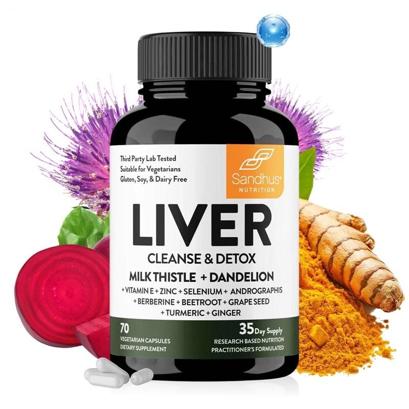 Liver Cleanse Detox, & Support , 70 Capsules (1-3 PACK)