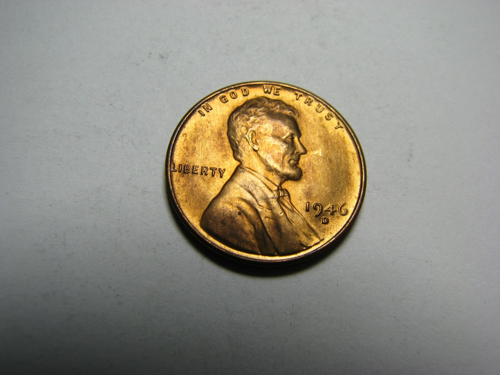 1946-D Lincoln Wheat Cent About Uncirculated