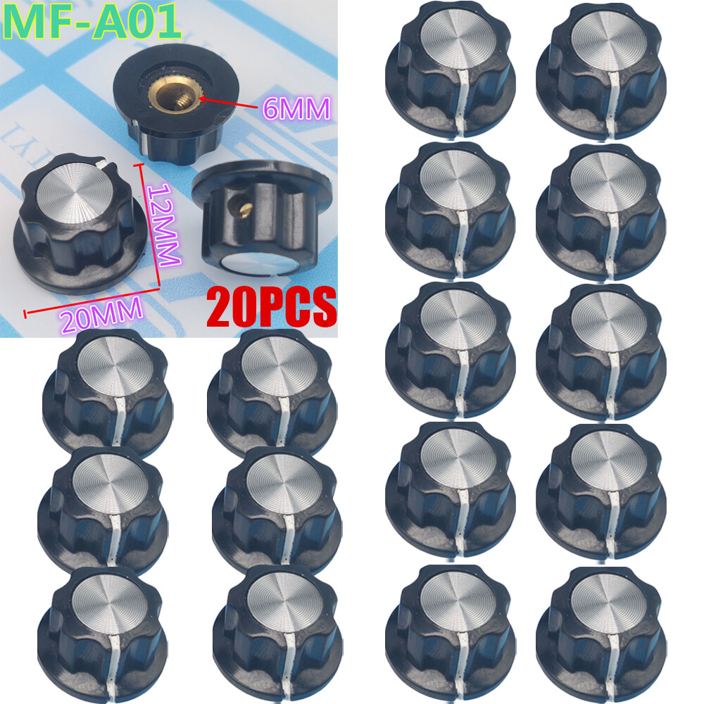 (20 PCS) MF-A01 Boss Style Knob For Guitars, Ham Radios & FX Pedals. USA SELLER!