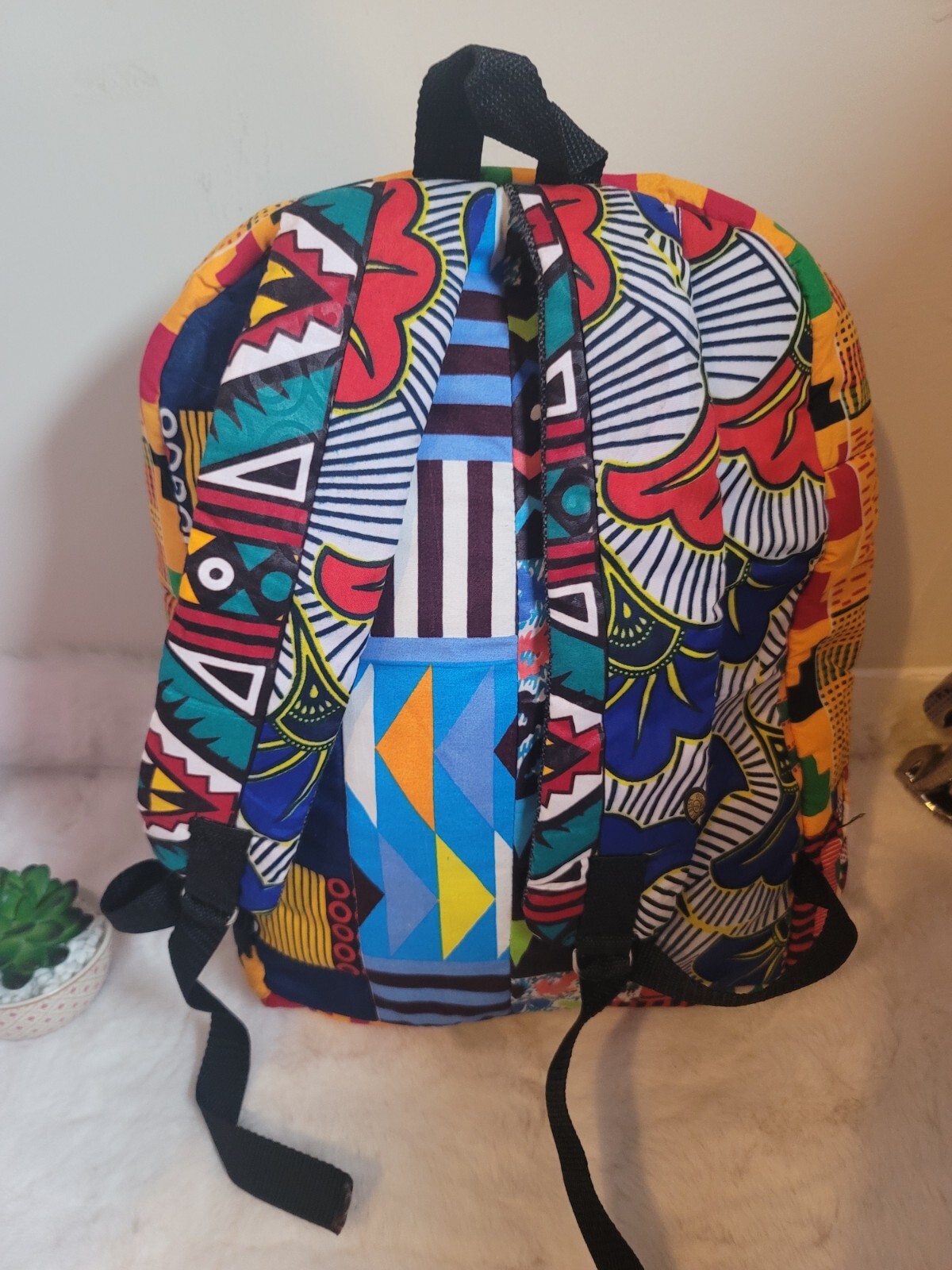 African Print Bag Pack