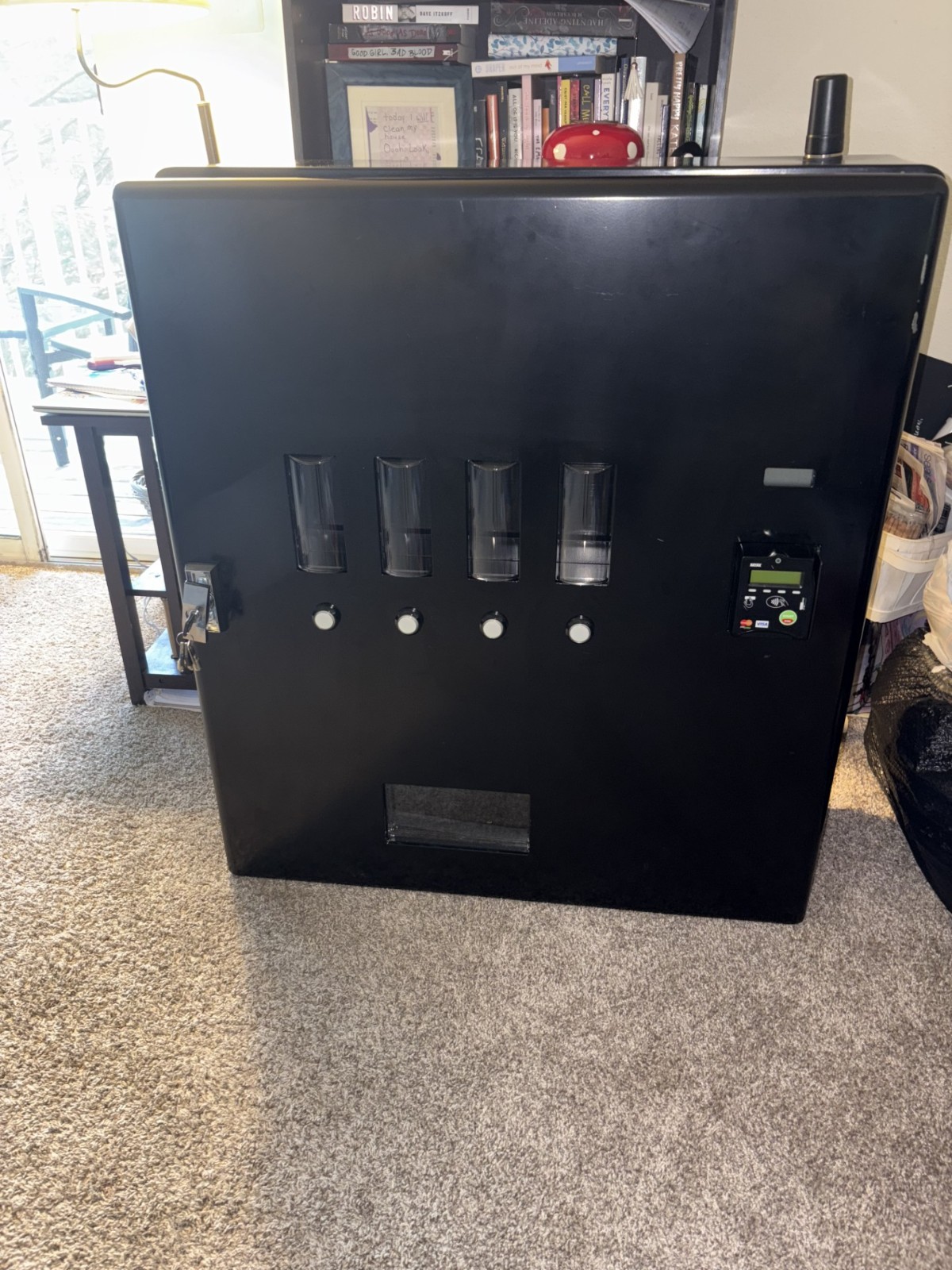 wall mount cashless cooler soda vending machine