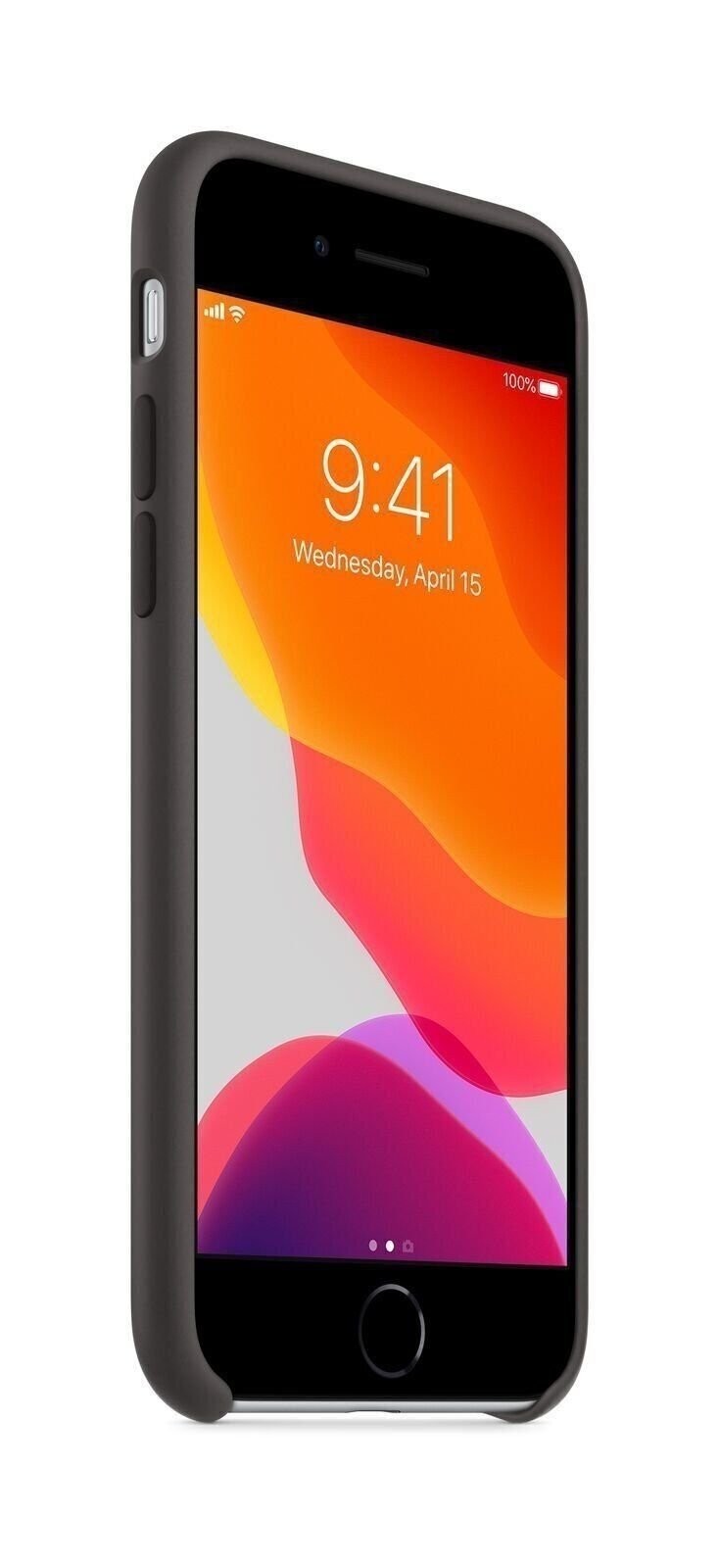 Apple Silicone Case for iPhone SE 3rd Gen (2022) SE 2nd Gen. - Black