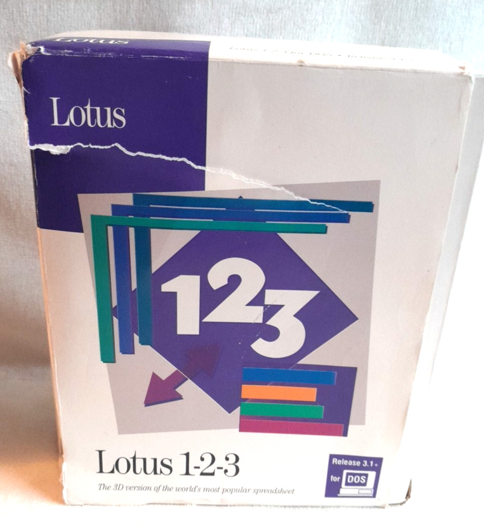 Lotus 1-2-3 Release 3.1  (7) Floppy Disks & (6) Manuals