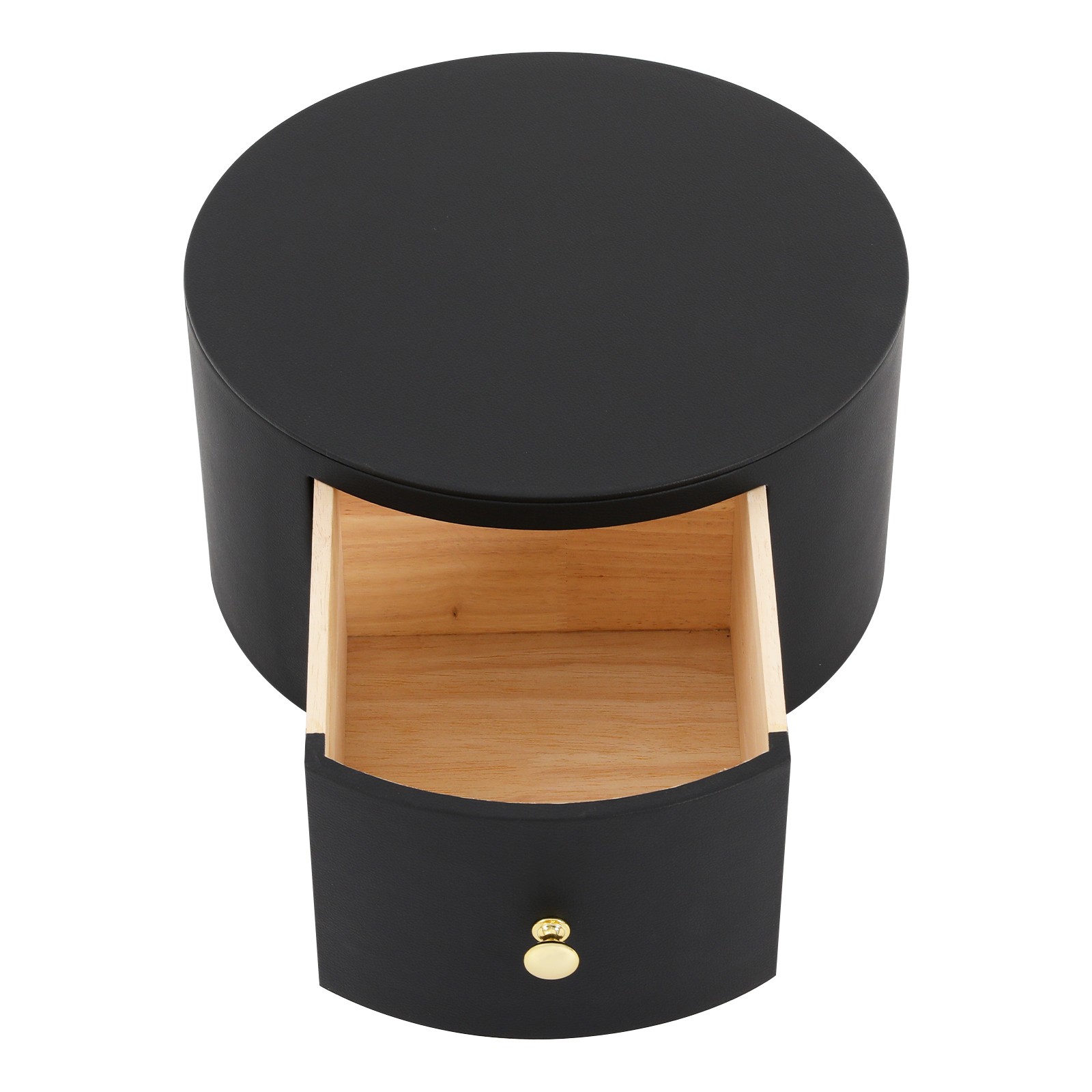 Bedside Table Smart Nightstand W/Wireless Charging LED Bed Side Table W/Drawer