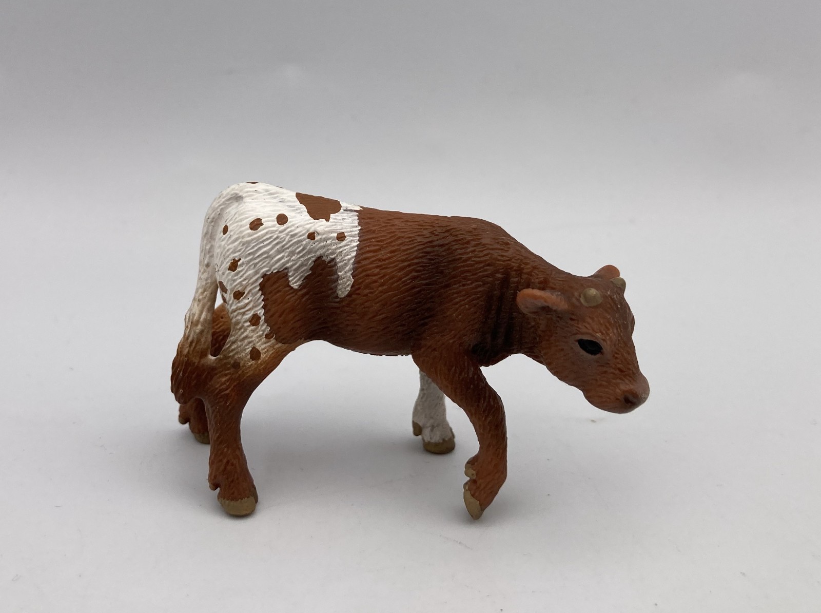 Schleich Cow TEXAS LONGHORN CALF Baby 2010 Retired Farm Animal 13684 Figure