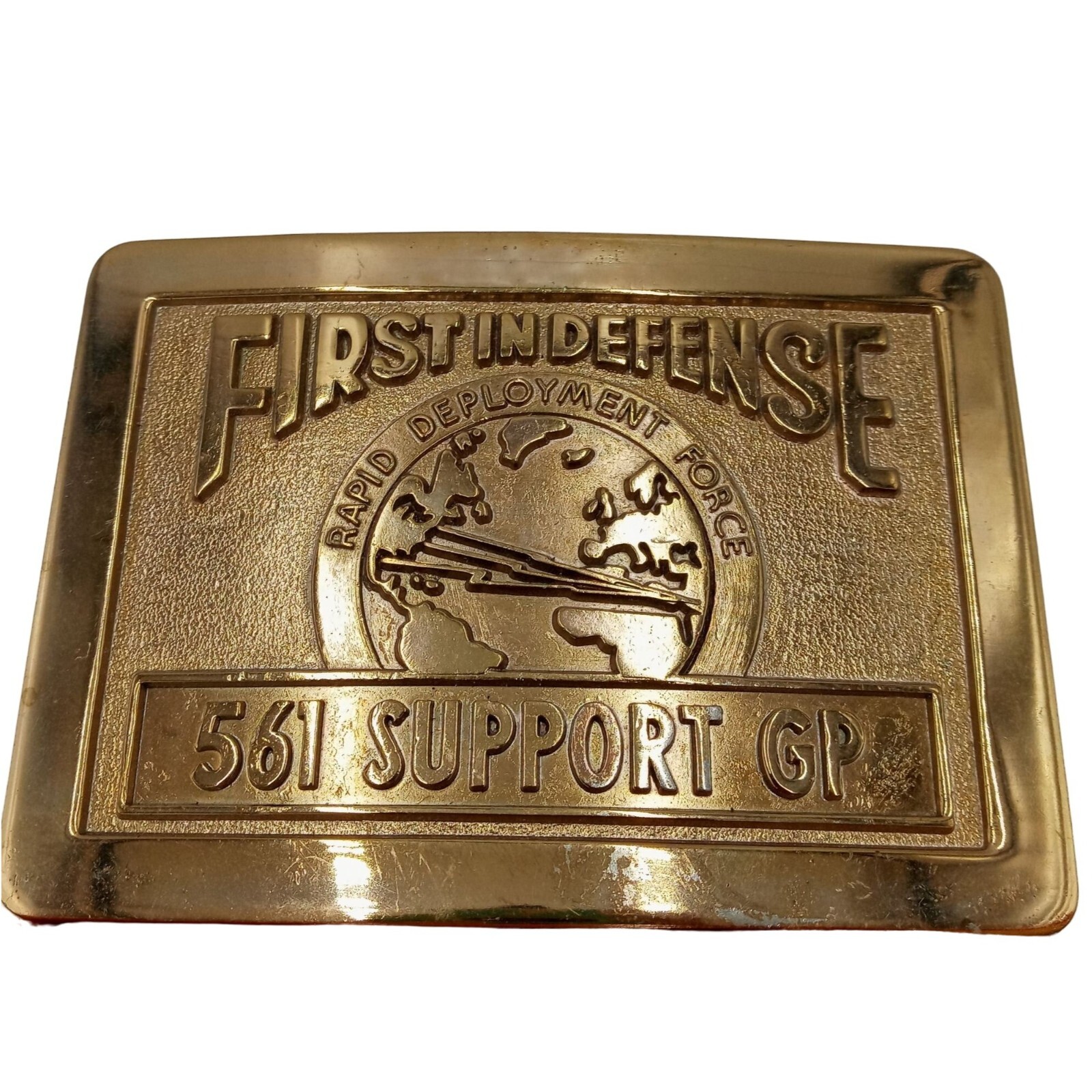 Rapid Deployment Force Belt Buckle Special Forces Marine RDF Vintage Army Air