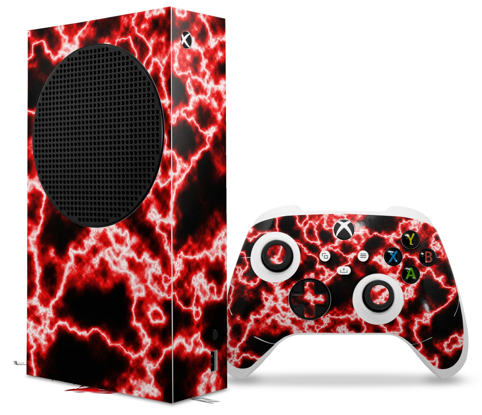 Skins XBOX Series S Console Controller Electrify Red