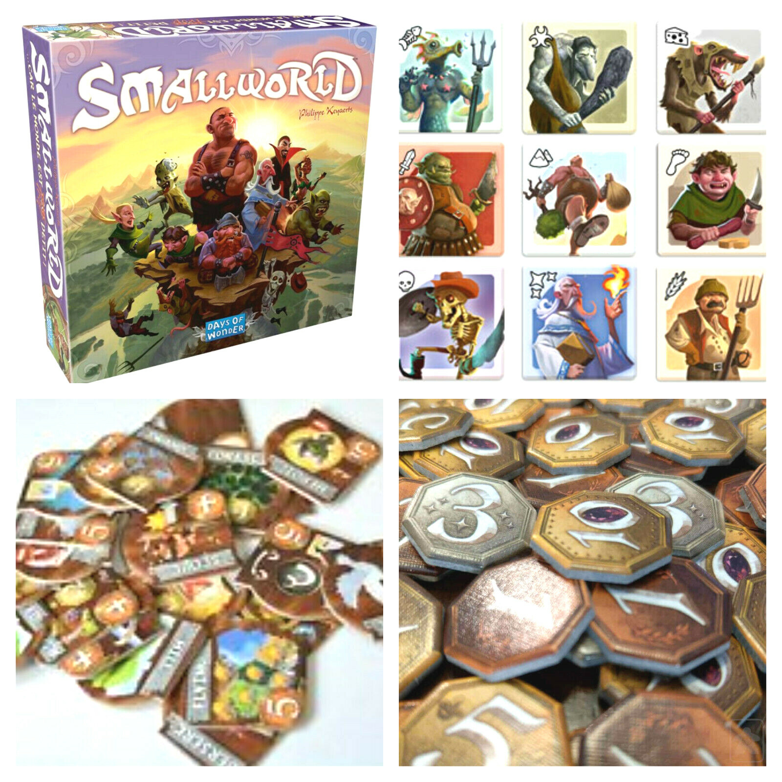 Small World REPLACEMENT PARTS & PIECES Board Game 2012