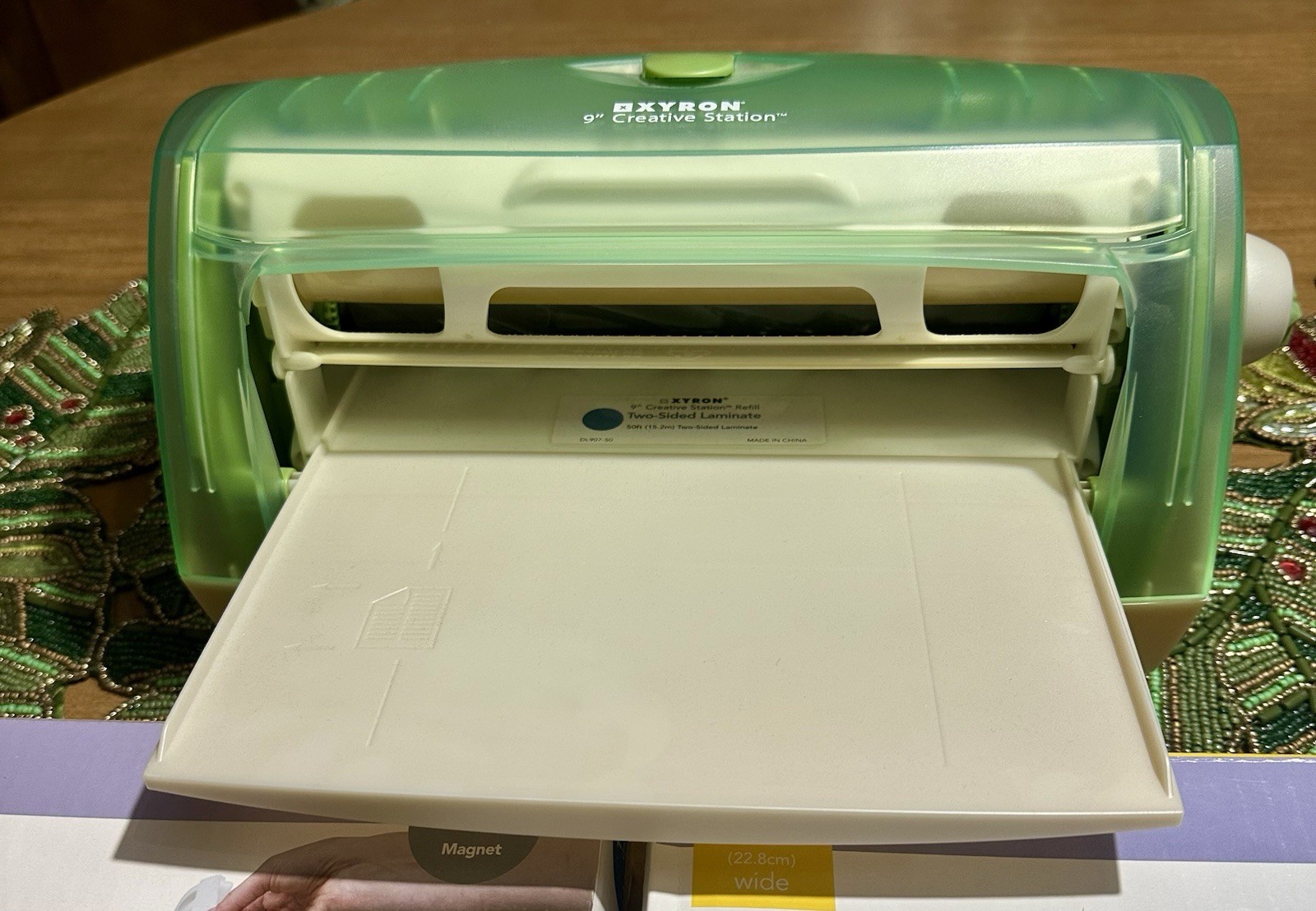 Xyron 900 Creative Station 50’ Two Sided Laminator 9”, 2 Refill Cartridges, Etc