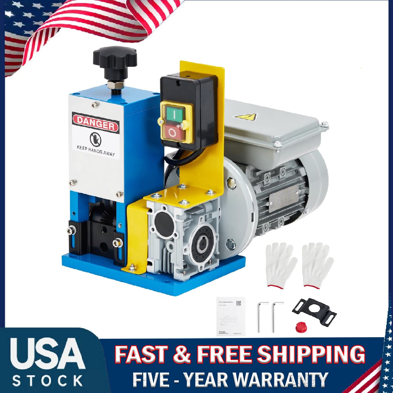 Portable Electric Wire Stripping Machine ,0.06''-1'' Power Copper Cable Stripper