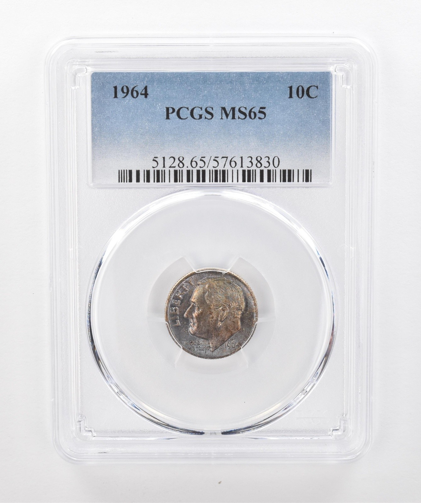 1964 Roosevelt Dime MS65 PCGS Beautiful Tone *1548
