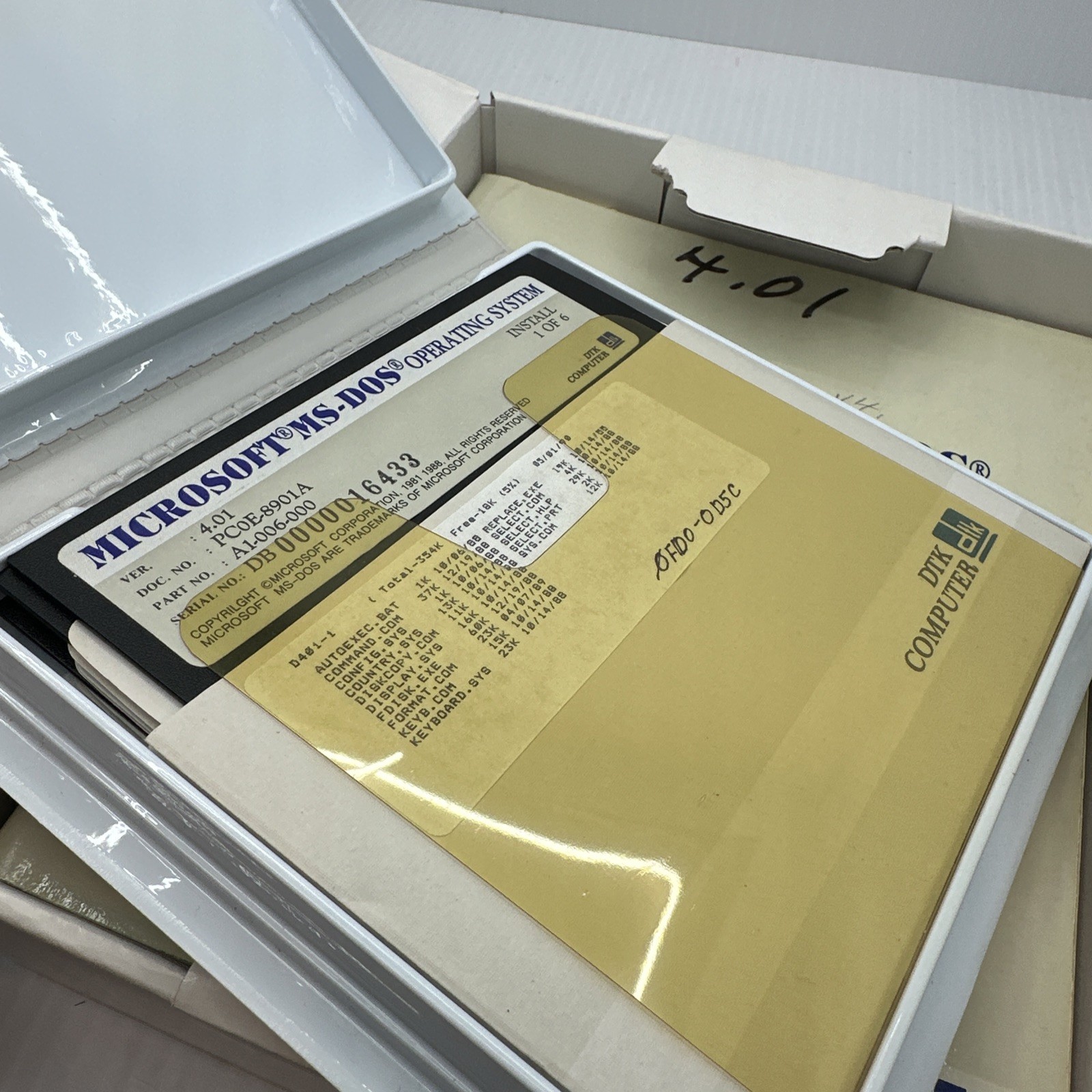 microsoft ms-dos dtk computer 4.01