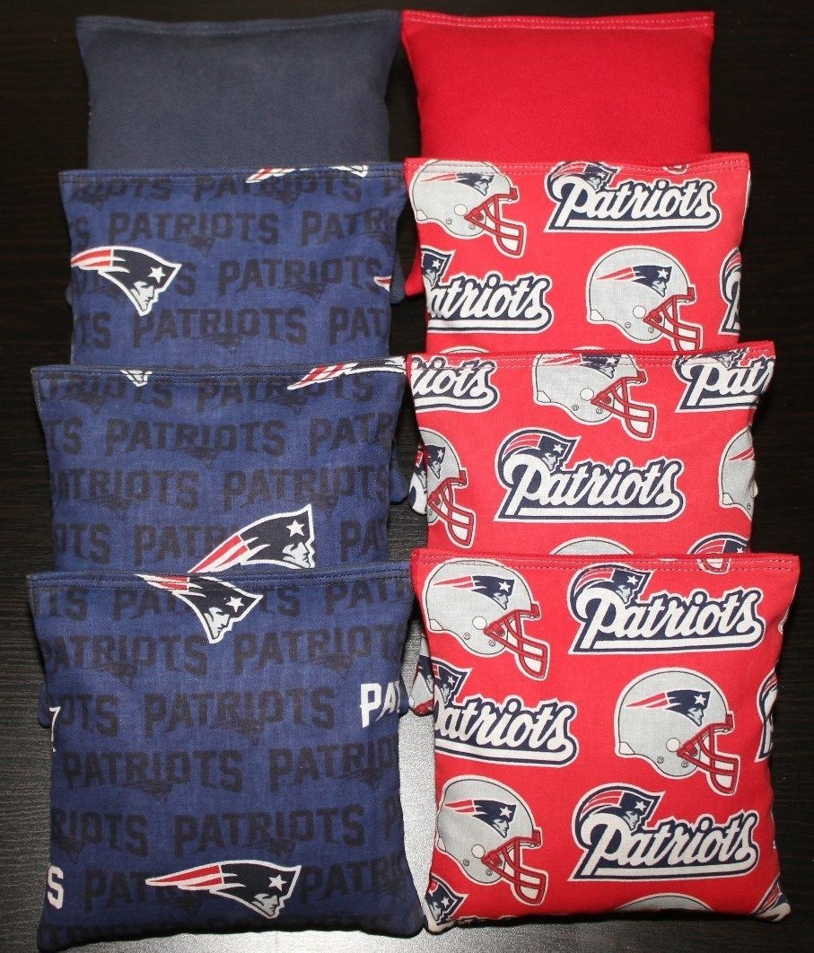 New England Patriots Cornhole Bags 8 ACA Regulation Corn Hole Bean Bags Tailgate