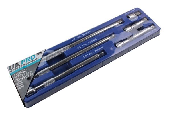 US PRO 6pc 3/8 dr Wobble Extension Bar Set 4029