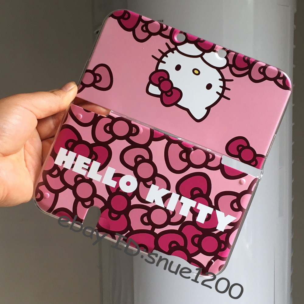 Custom Protective Case for Nintendo New 3DS XL/LL - Cute Pink Bow Pattern Cute