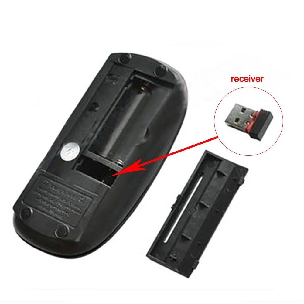 Slim 2.4GHz Optical Wireless Optical Mouse USB Receiver For Laptop PC DELL ACER