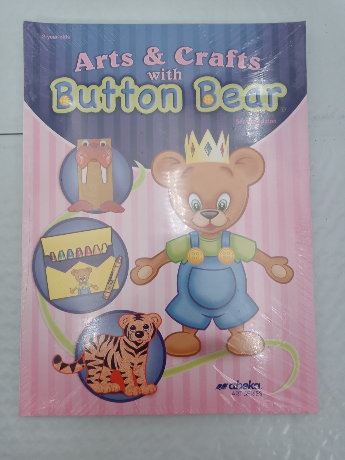 Abeka Arts & Crafts With Button Bear 2nd Ed (Unbound) 2 year olds 168327 Free Sh