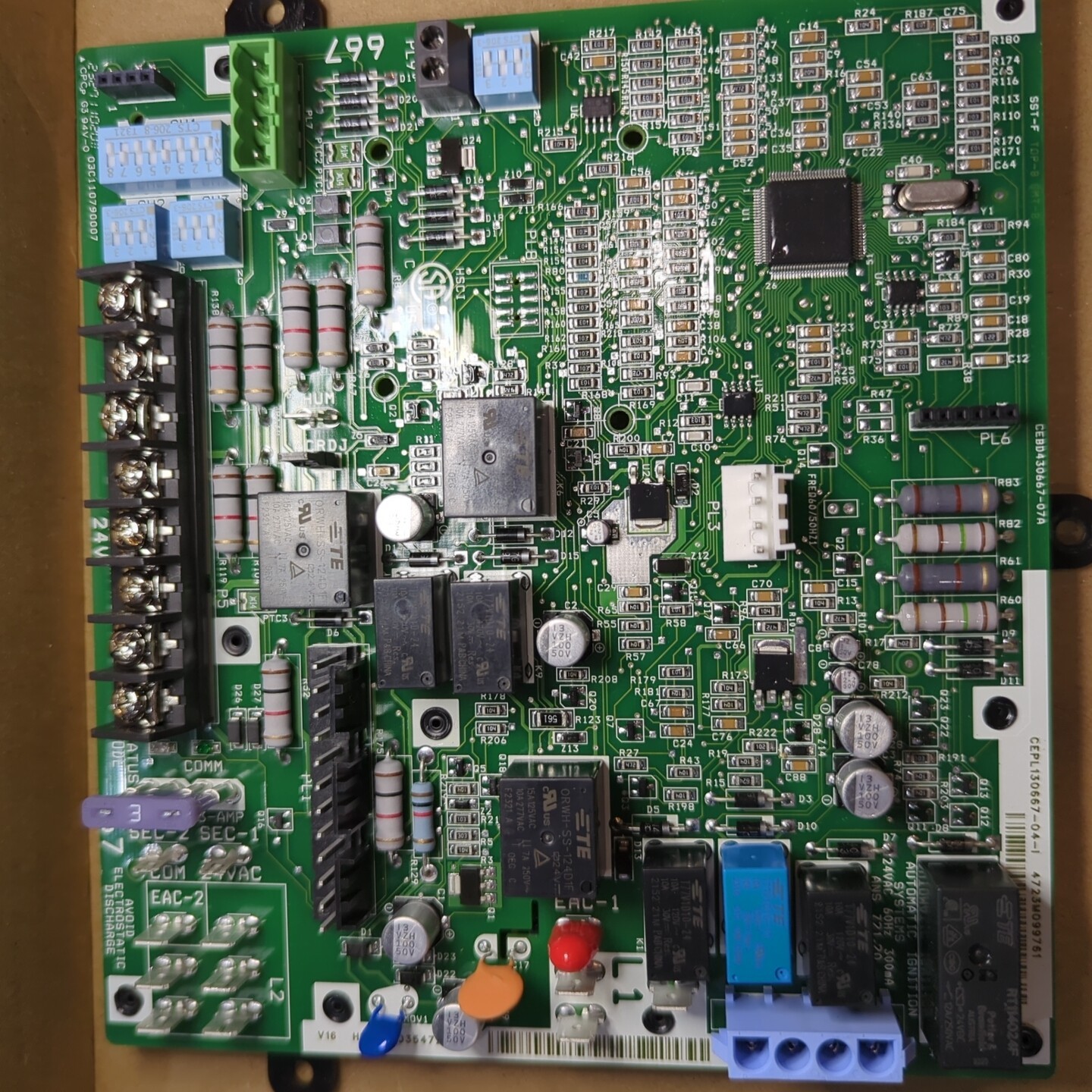Furnace Control Board Carrier, Bryant or Payne CEPL130667-04-1 & 4723M09976 OEM