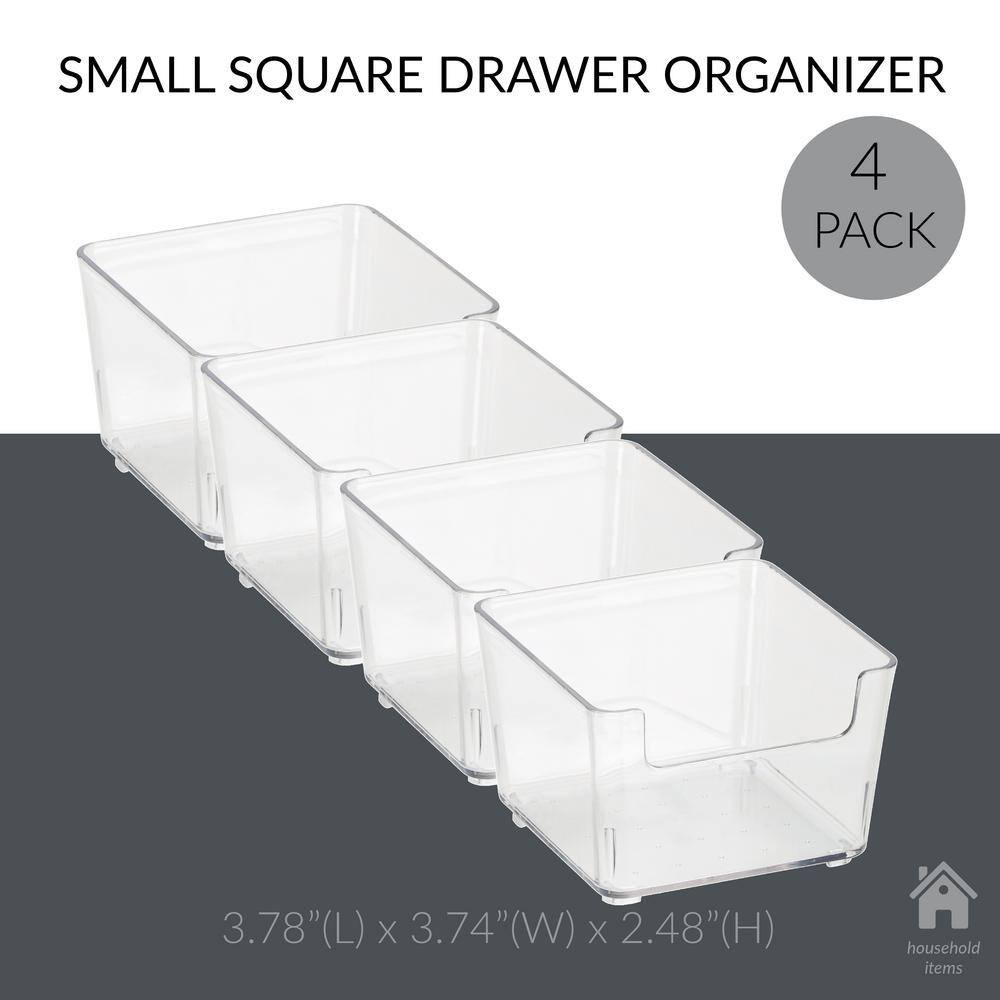 Small Square Drawer Organizer (4-Pack)