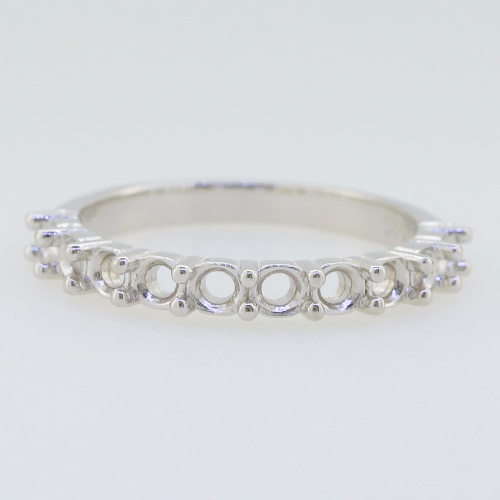 Sterling Silver Semi Mount Ring Setting Round RD 3x3mm 1680R
