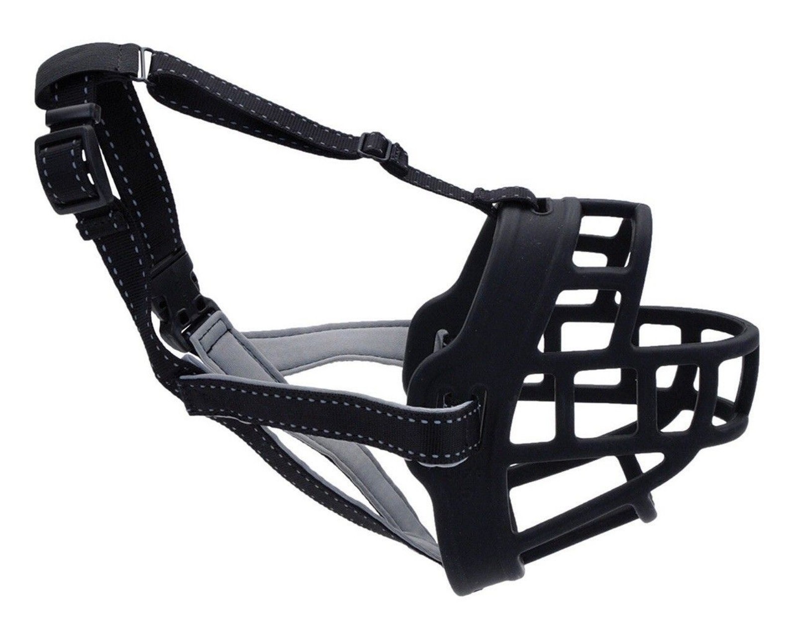 Coastal Soft Basket Muzzle Black Size 5 Retriever Doberman Boxer