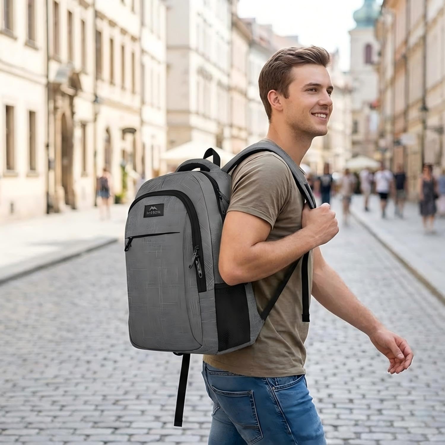 15.6 Inch Laptop Backpack Antitheft Travel Business Computer Bag Water Resistant