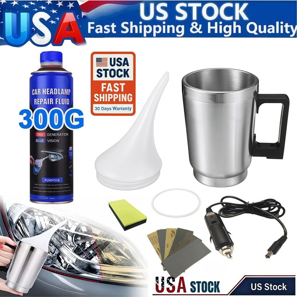 300g Car Headlight Restoration Repair Kit Liquid Chemical Polishing Restore Tool