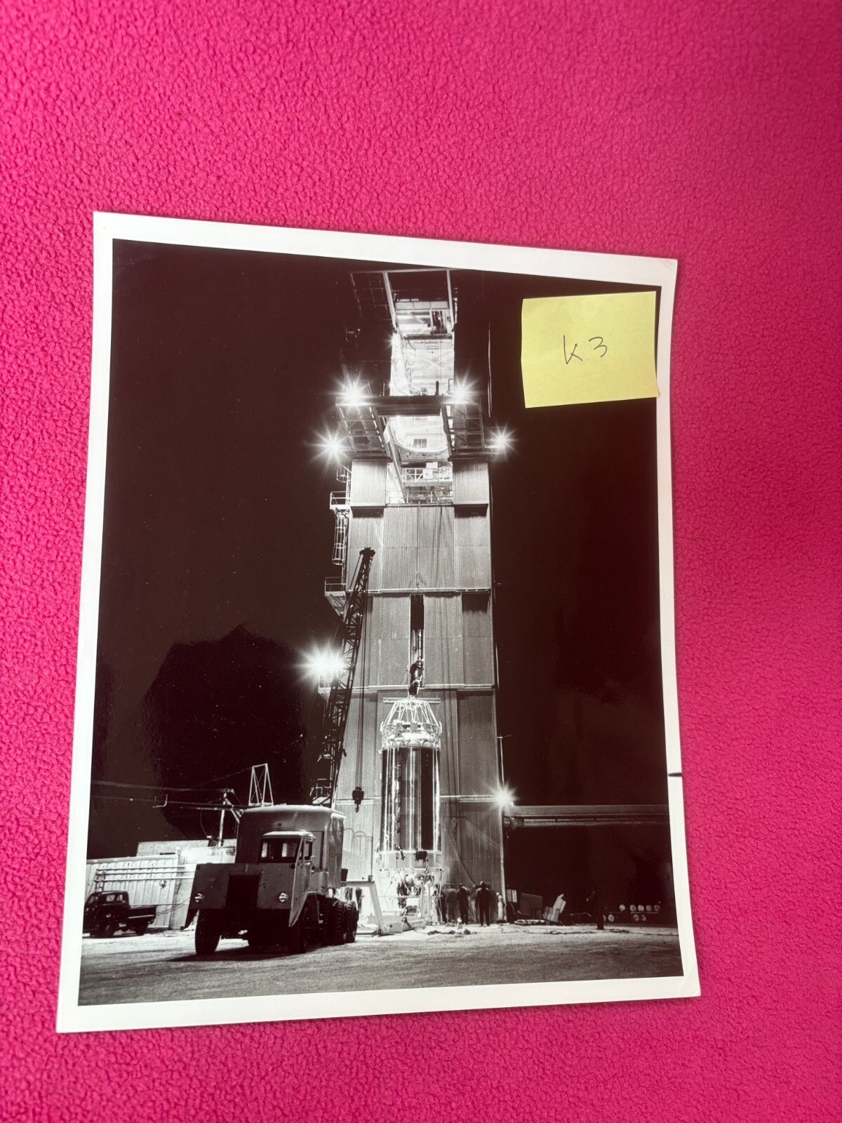 NASA vintage REAL PHOTO space AERONAUTICS craft MOON planet ATLAS-CENTAUR 1965