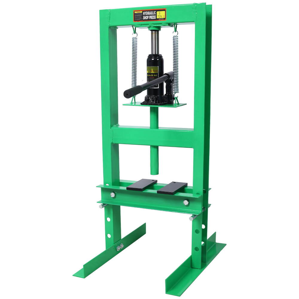 6 Ton Hydraulic Press Benchtop Shop Press H-Frame Garage Floor Press w/Plates