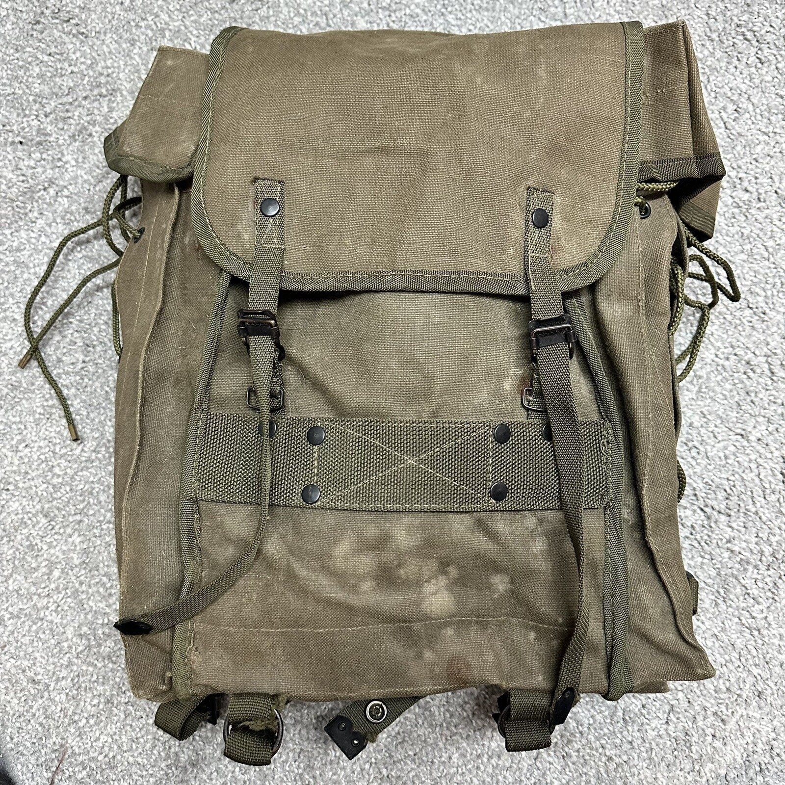 Vintage Italian Alpine Mountain Rucksack BackPack Military Italy