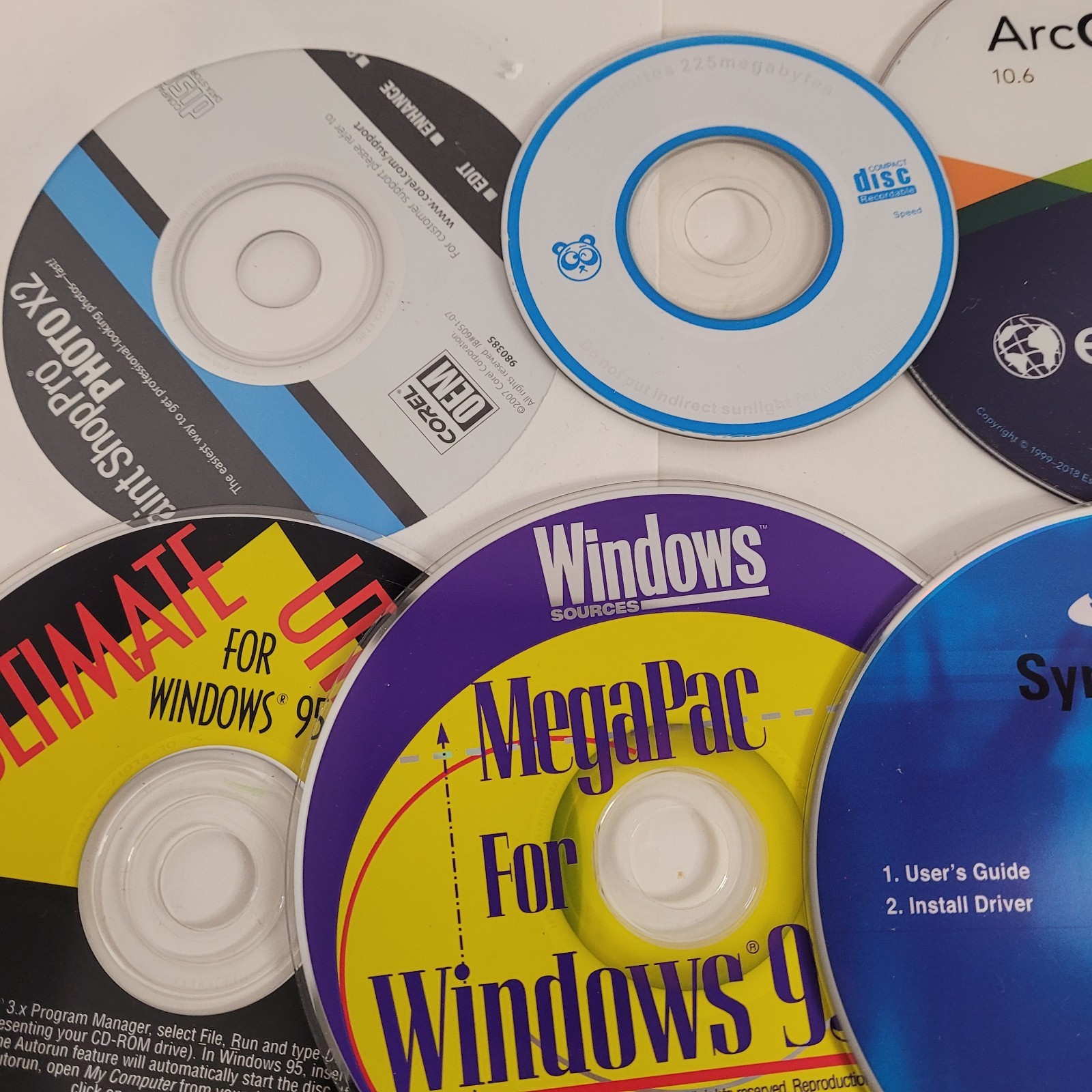 PC Software and Installation Media Lot Microsoft Windows, Family Tree 37 Discs