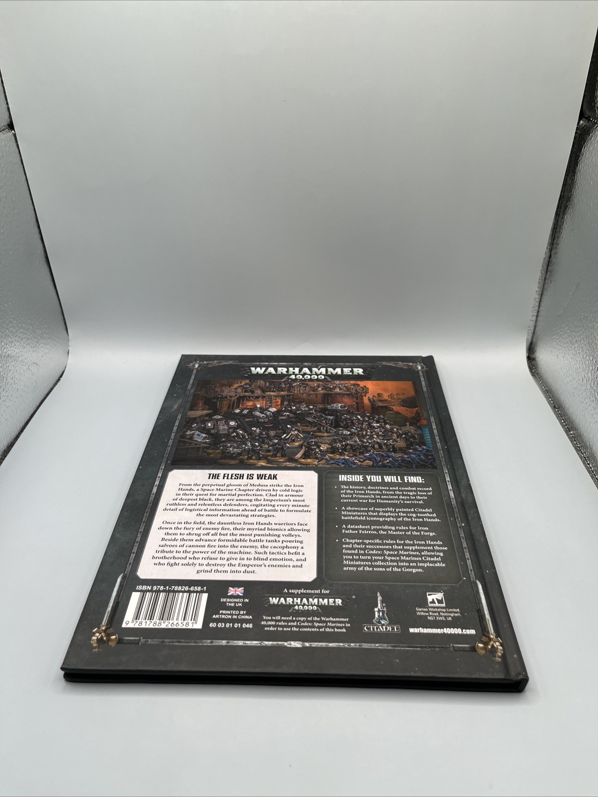 Warhammer 40k Space Marines Codex Supplement Iron Hands 8th Edition 2019