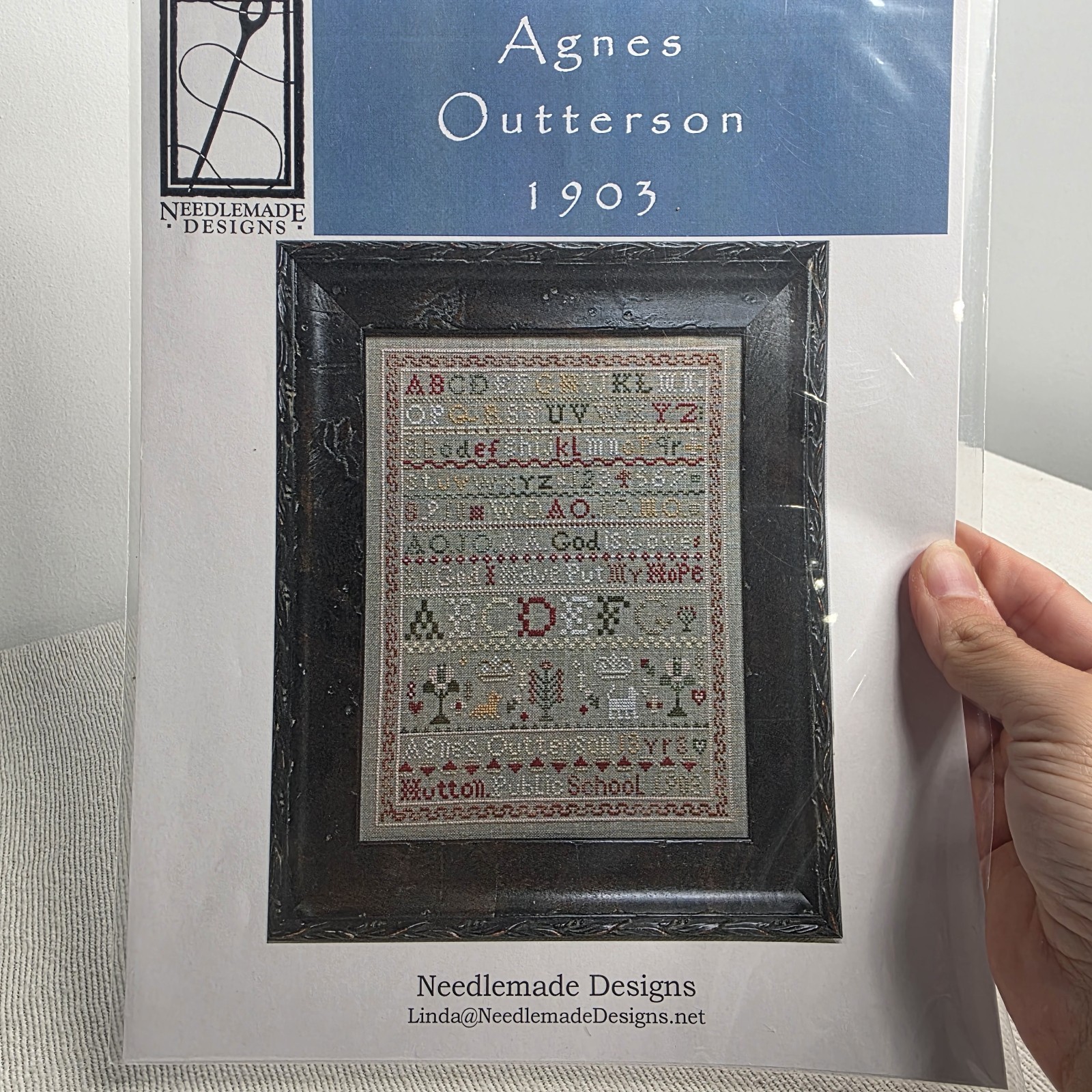 New Needlemade Designs AGNES OUTTERSON 1903 Cross Stitch Pattern Chart New !