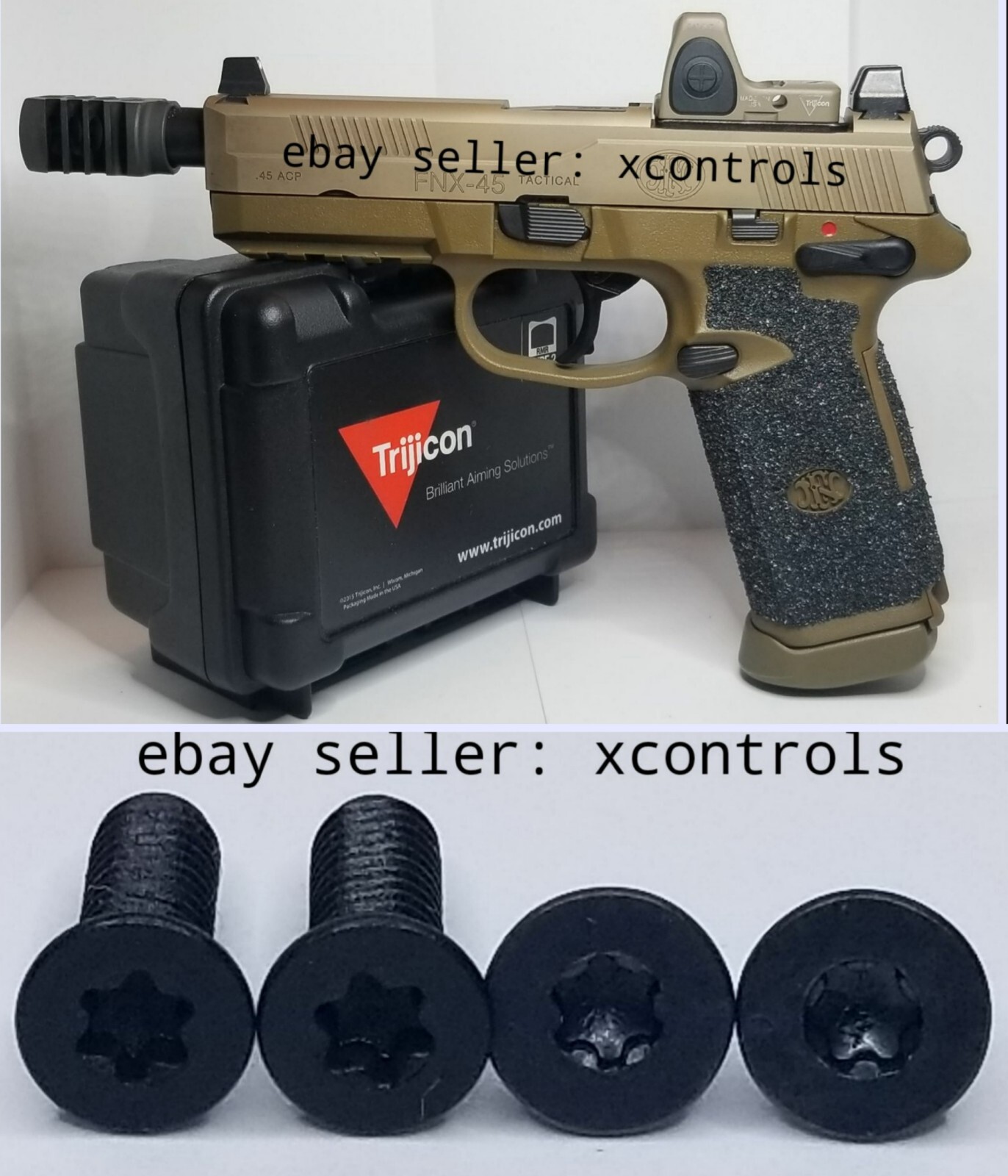 Trijicon RMR / SRO CUSTOM screws / FNH America FNX Series / FNX / FN "LOOK"